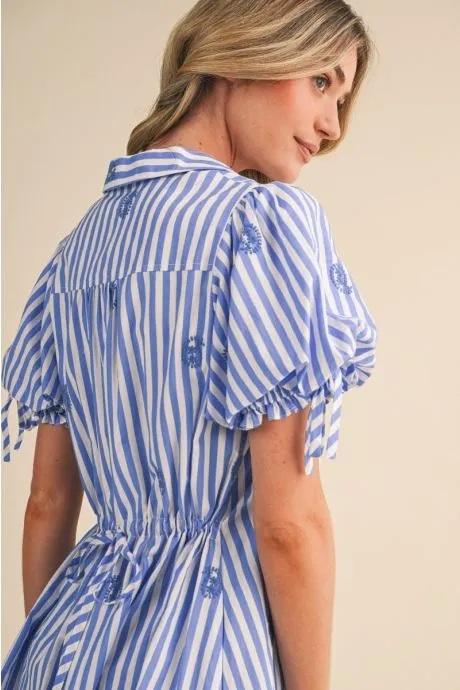 MDR4850-BRIGHT BLUE STRIPE